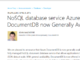 MS、NoSQLドキュメントデータベースサービス「Azure DocumentDB」の一般提供を開始
